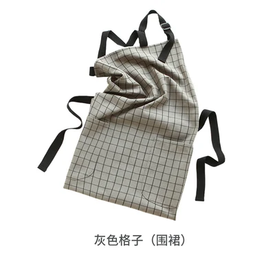 Simple Nordic striped cotton kitchen large size apron anti-pollution housework cleaning gowns waist men and women - Цвет: 2