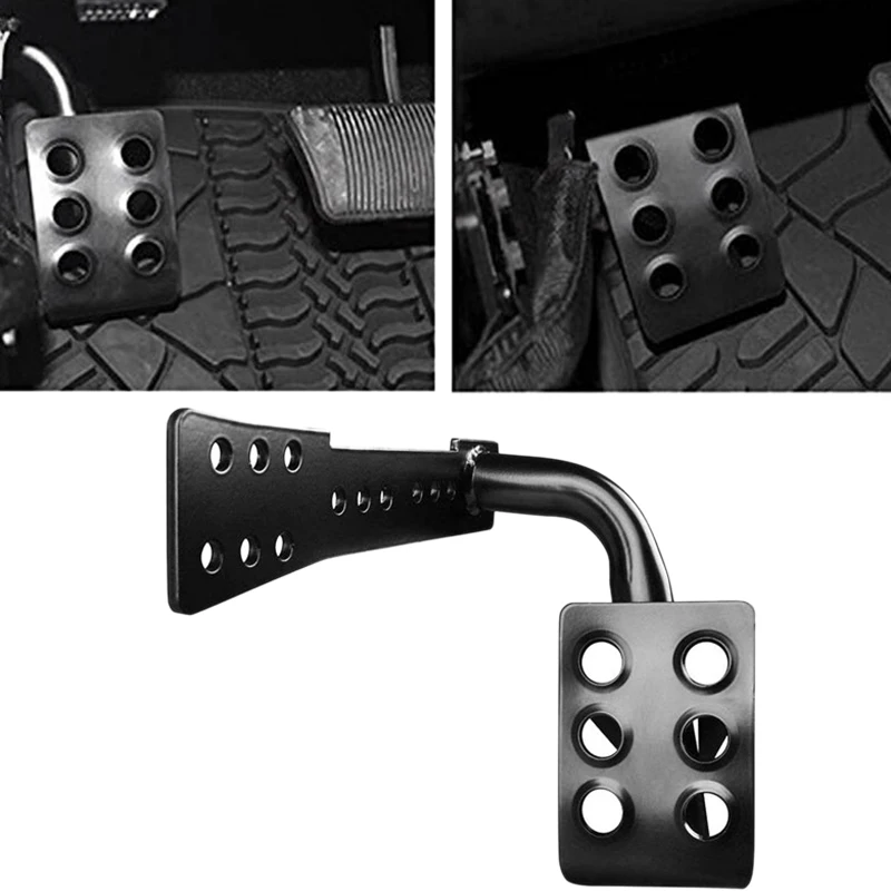 Стальная мертвая педаль левая БОКОВАЯ подставка для ног для Jeep Wrangler JK Unlimited 2007- Rubicon Sahara x внедорожные спортивные аксессуары