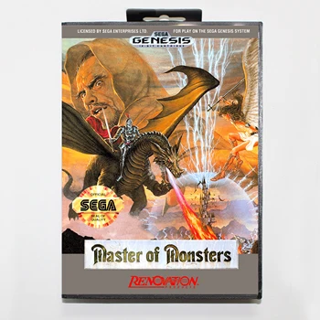 

Master of Monsters 16bit MD Game Card For Sega Mega Drive/ Genesis with Retail Box