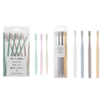 

1set Travel Soft Bristle Toothbrush Adult Kids Small Head Ultra Soft Hair Toothbrushes Oral Care Tooth Brush