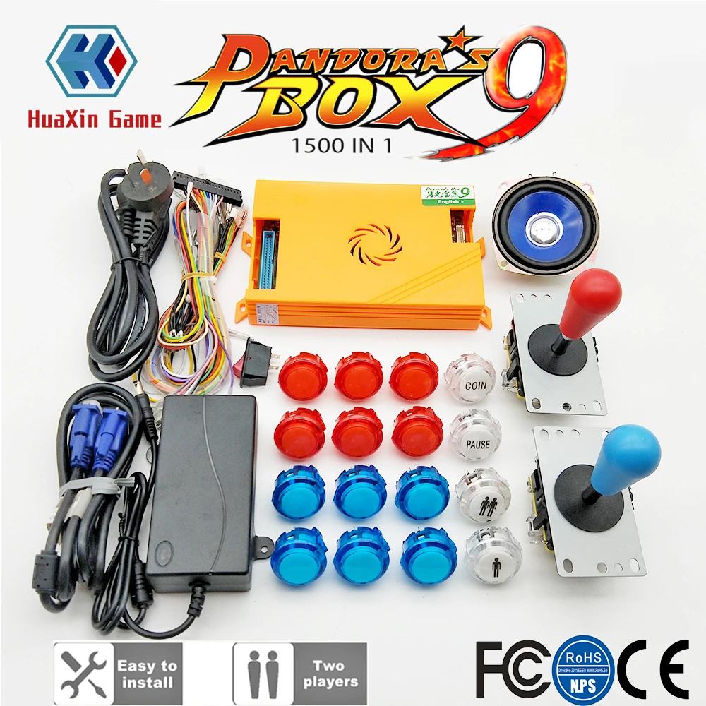 Original Pandora Box 9 1500 Games DIY Arcade Kit Copy Sanwa Transparent  Push Buttons Pause start + Sanwa Joysticks High Quality|Coin Operated Games|  - AliExpress