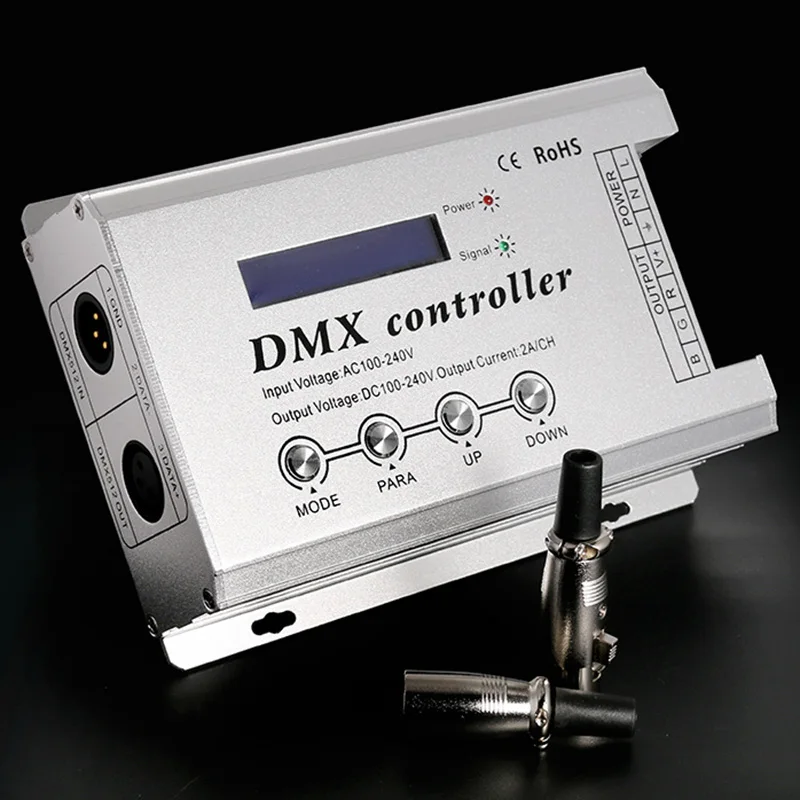Dmx300 Ac 100V/220V Высокая Напряжение декодер Rgb Dmx контроллер 3Ch X 2A для цветная (Rgb)