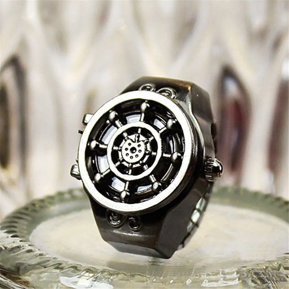 1 шт. модные креативные унисекс инкрустационные часы «арабский номер» кольца для часов персонализированные растягивающиеся круглые свадебные кольца из нержавеющей стали