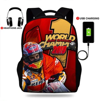 

Multifunction USB charging for teenagers boys Student Girls School Bags Mm93 World Chompion Backpack travel Bag Laptop Pack