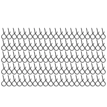 

100 Pcs No-Knot Snaps Fly Fishing Quick Change Connect Swivels for Flies Hook & Lures