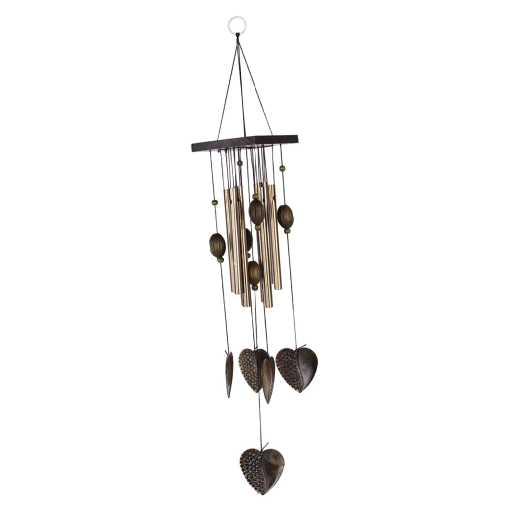 MagiDeal Chinese Feng Shui Lucky Wind Chimes Metal Tubes Home Garden Outdoor Living Heart Decor Windbells MagiDeal Chinese Feng Shui Lucky Wind Chimes Metal Tubes Home Garden Outdoor Living Heart Decor Windbells