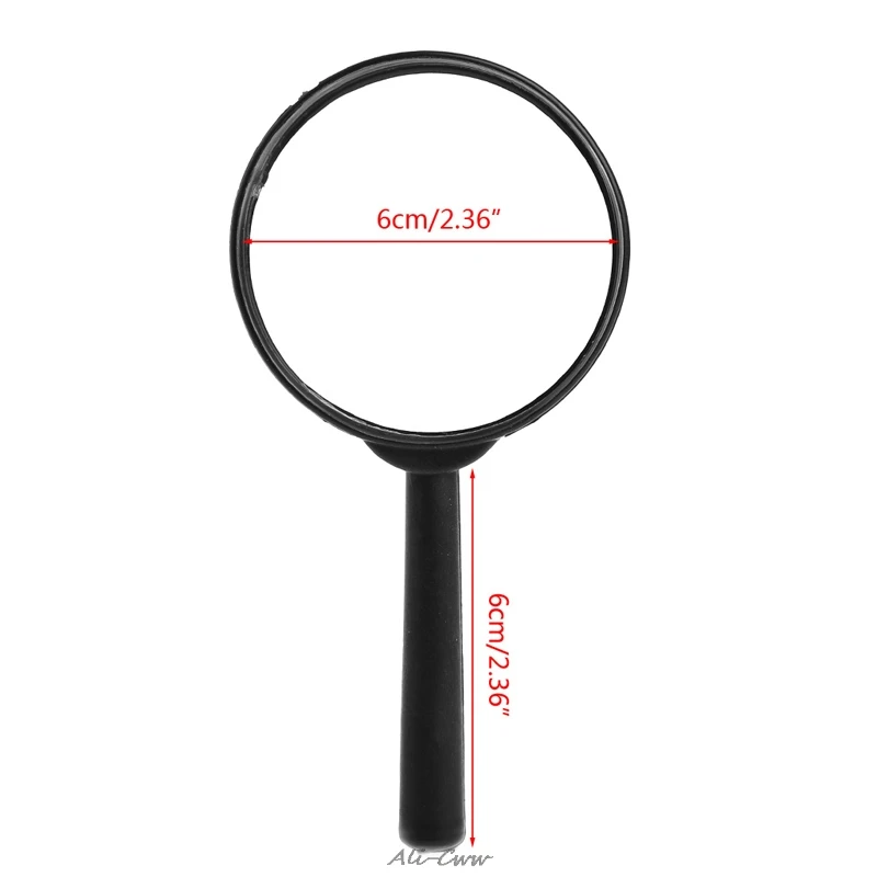 Magnifying Glass 60mm Hand Held 5X Magnifier Reading Lens