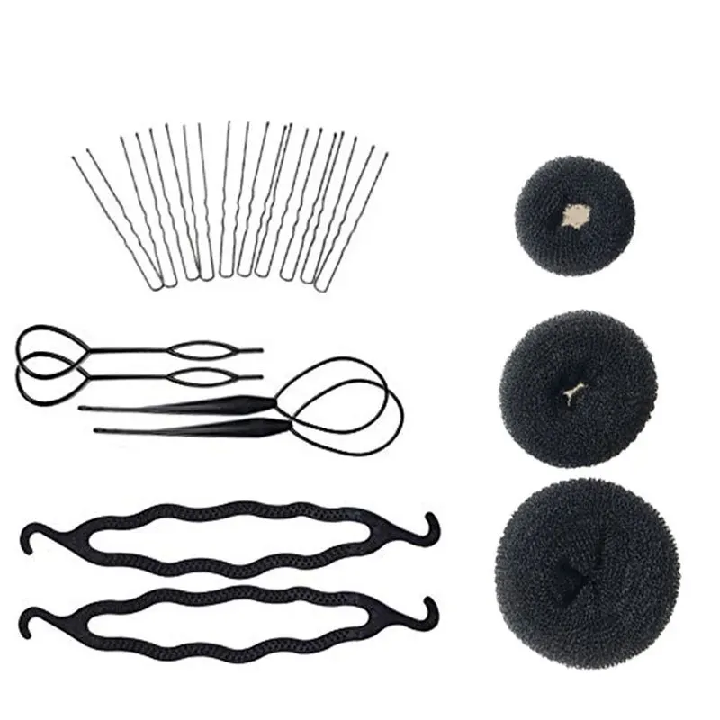 

133pcs hot sale hair set doll donuts head tool hairdressing hair styling sponge curly hair artifact