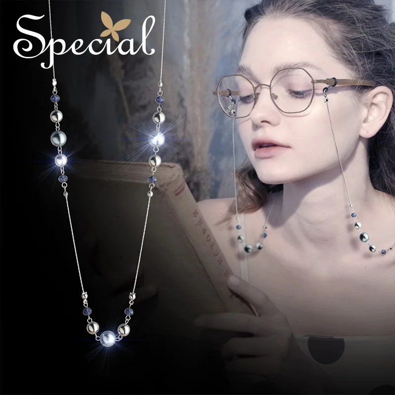 

The SPECIAL New Fashion euramerican trend long skin-lined thin necklace glasses chain Downton homeS2044N
