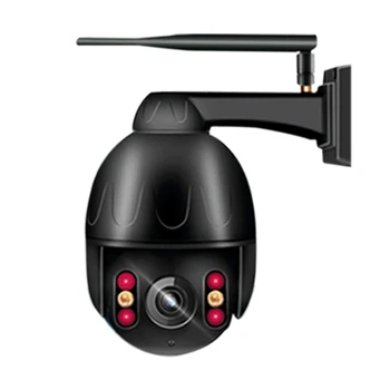 

1080P HD IP Camera Outdoor Surveillance Camera Wireless Spherical Monitor Night Vision 360 ° 5X Zoom Wifi Camera (US Plug)