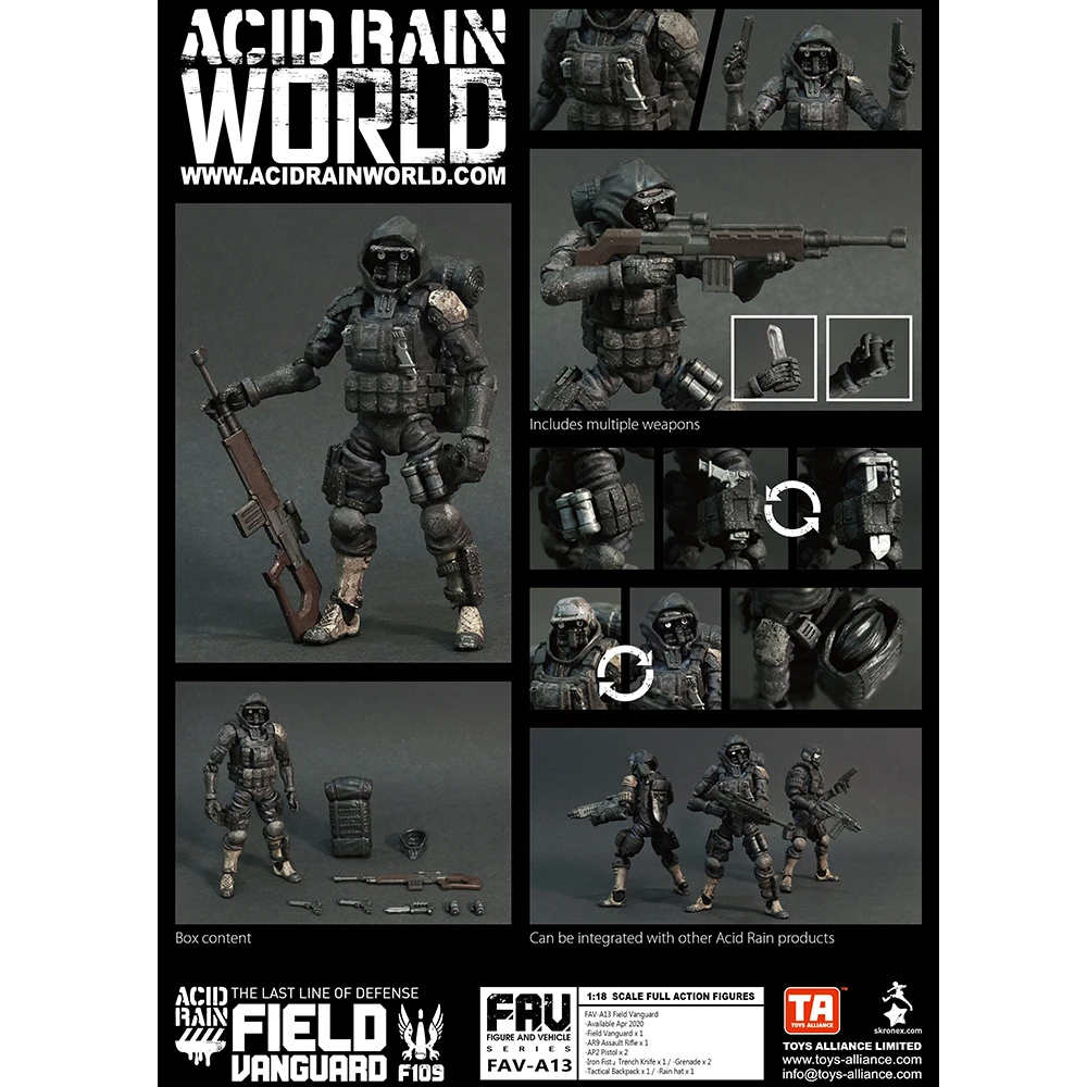 Acid Rain World x TA FAV-A13 Maßstab 1:18 Field Vanguard Actionfigur Limited Qty 