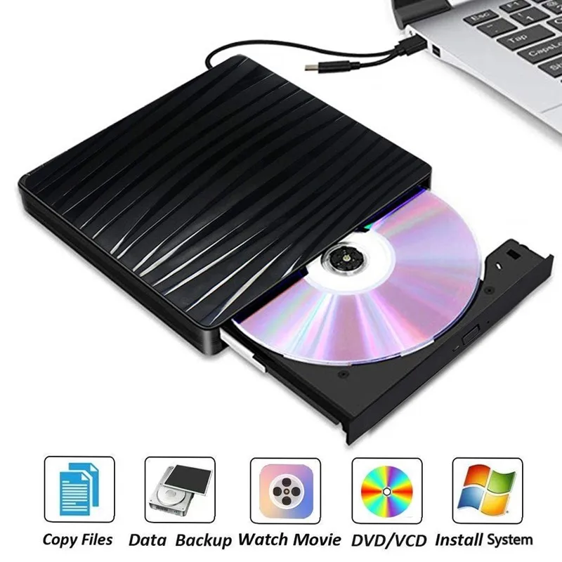 

External USB 3.0 High Speed DVD CD RW Optical Driver Burner CD ROM Player Recorder Writer Portable For i Mac Asus lenovo Acer
