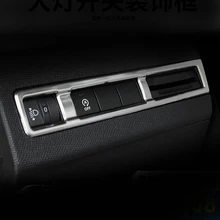 Для peugeot 3008 GT 5008 из нержавеющей стали переключатель фар автомобиля с блестками Регулировка крышки наклейки аксессуары