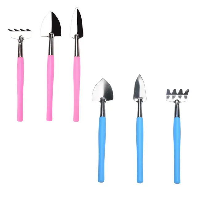 3Db Mini Kerti Szerszámok Növényi Edény Palánták Kis Ásó Lapát Gerenda Edényes Kisgyermekek És Beltéri Növények Számára