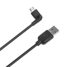 Черный Micro-USB кабель для синхронизации данных 90 градусов изогнутая литая заглушка вывеска для TOMTOM GO 40 100 см