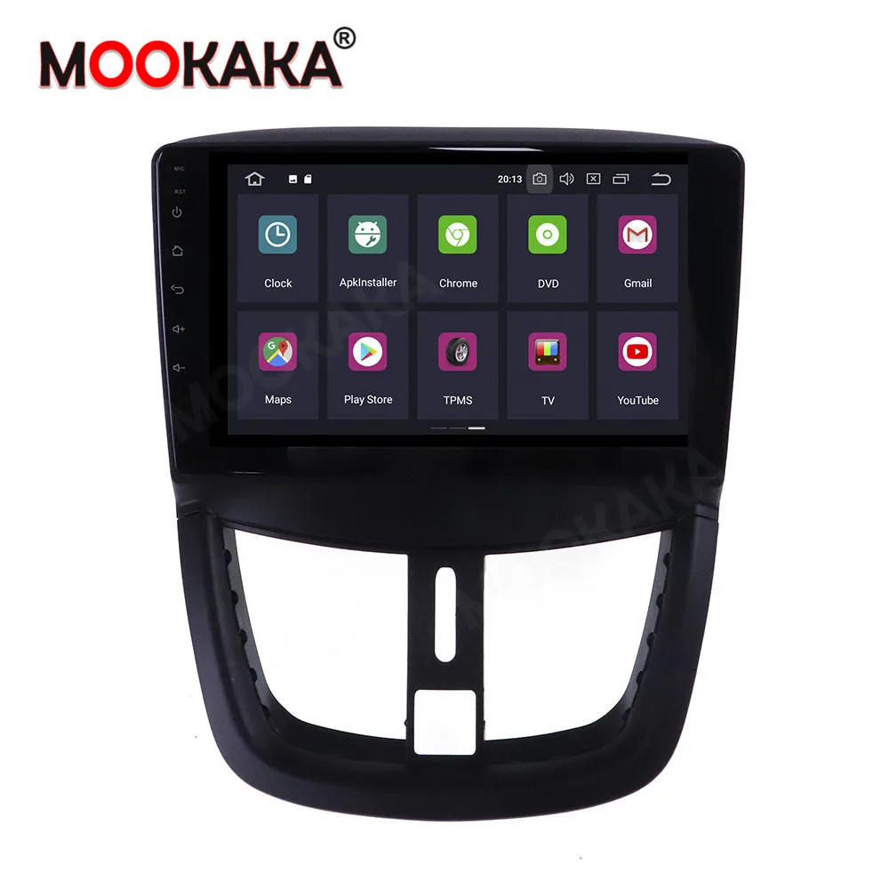 Android 10.0 GPS Navigation dvd car player For Peugeot 207 2006 2007 2008 -2015 GPS auto radio stereo head unit build in carplay