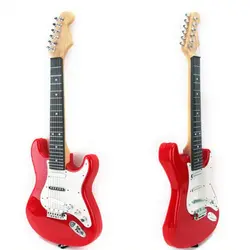 Дети моделирование музыкальная гитара Прохладный Музыкальные инструменты обучающая игрушка (3713)-красный + белый