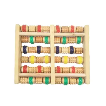 

Foot Massager Roller Home Color Six Row Foot Massager Wooden Roller Foot Massager Foot Acupressure Massager