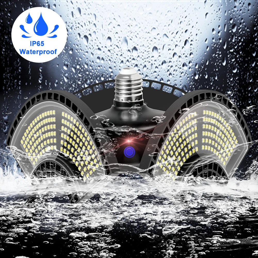 WENNI Garage LED Light 110V LED Bulb E27 60W 80W 100W 120W E26 Waterproof Power LED Lamp 220V UFO Light Bulb Outdoor Lighting WENNI Garage LED Light 110V LED Bulb E27 60W 80W 100W 120W E26 Waterproof Power LED Lamp 220V UFO Light Bulb Outdoor Lighting