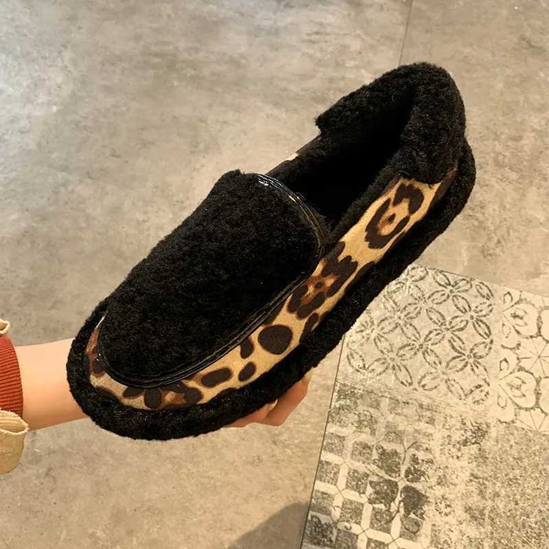 slip-on-shoes-woman-flats-spring-new-causal-shoes-women's-flat-bottom-warm-plush-fur-single-shoes-leopard-print-ladies-shoes