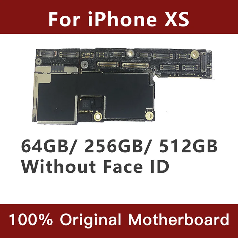 Оригинальная Заводская Разблокировка для iphone XS материнская плата с чипами, бесплатный iCloud с/без ID лица, 64 ГБ 256 ГБ 512 ГБ
