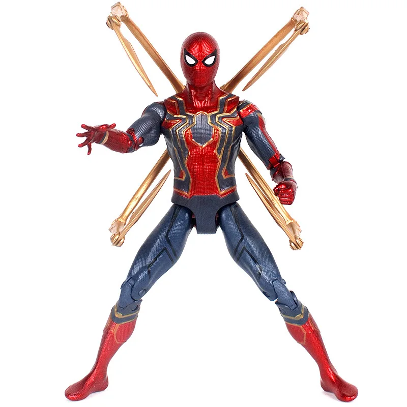 Goedkoop Hot Toys Marvel Avengers Infinity War Iron Spider Spiderman Action Figure PVC Spider Man Figuur Collectible Model Toy 17cm