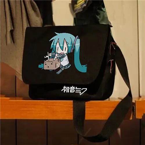 MeanCat Hatsune Miku сумка на плечо для девочек Сумка-почтальон - Цвет: D