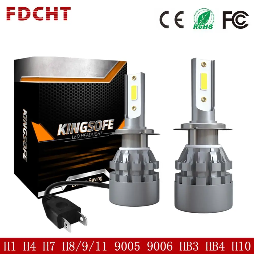 

FDCHT 9006 h7 h4 h11 h1 hb4 h3 led car light headlight bulb automotivo auto led lamps 12v turbo hb3 h8 9005 h9 h10 canbus mini