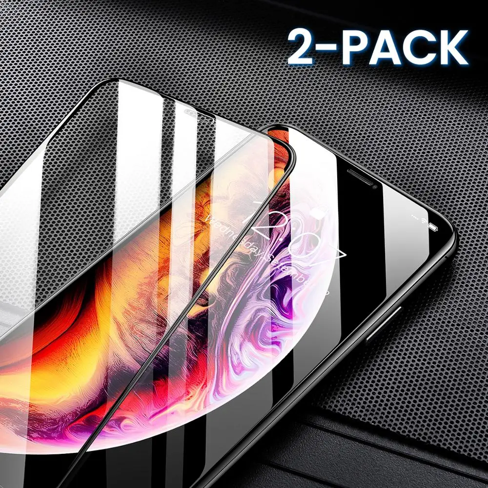 

DIVI [2-Pack] Screen Protector Tempered Glass For iPhone Xs Max Xr X XS Full Cover IP Xsmax ipone Protective Glass Protection R