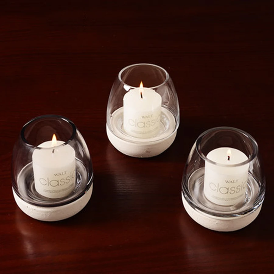 Подсвечники для свечей Votive, стеклянные, рождественские, скандинавские, винтажные, Photophore Verre, подсвечник, Хрустальный подсвечник, подставка CC50ZT