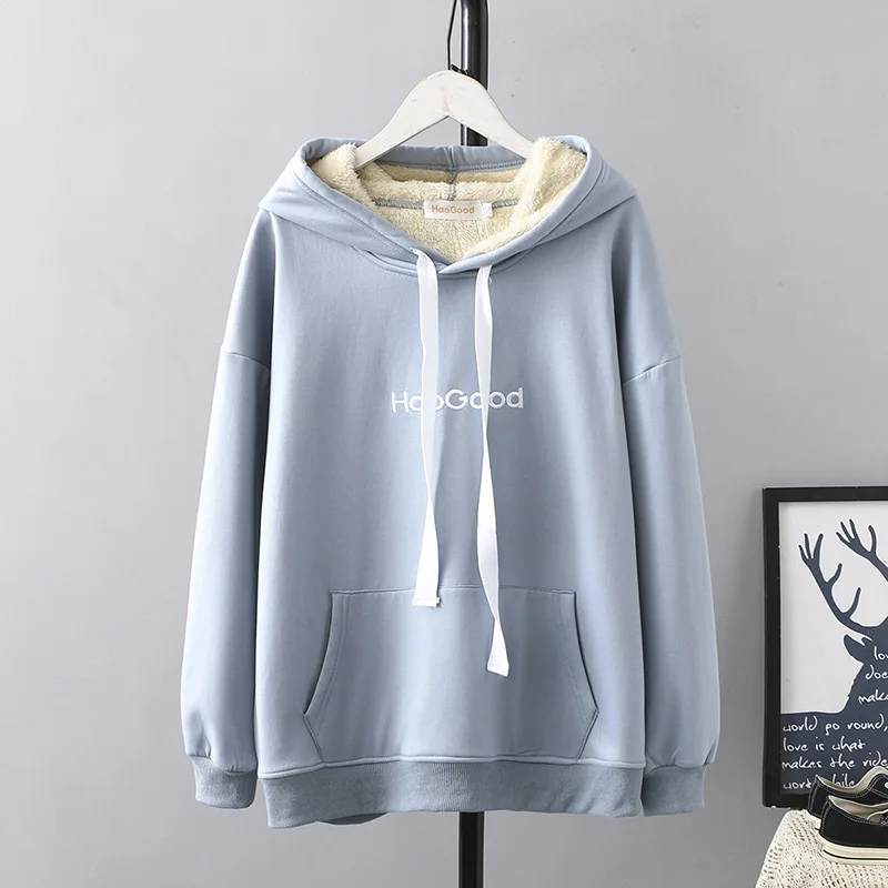 TUHAO, женские зимние теплые толстовки с длинным рукавом размера плюс 5XL 4XL 3XL, бархатная толстовка, женские толстовки, Женская толстовка с капюшоном LZ45