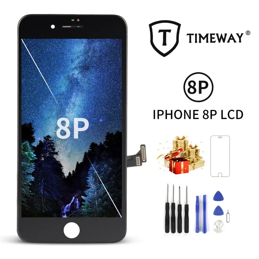 AAA для iPhone 7 Plus 8 ЖК дисплей полная сборка сенсорный экран с фронтальной камерой