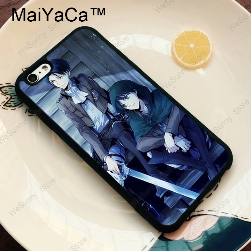 MaiYaCa Levi Ackerman атака на Титанов ТПУ Пластиковый чехол для телефона для iPhone 11 Pro MAX X XR XS MAX 6 6s 7 8 Plus 5S задняя крышка чехол