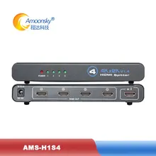 HDMI коммутатор AMS-H1S4 HDMI конвертер с 4 HDMI выходом для электронной наружной коммерческой рекламы светодиодный экран дисплея