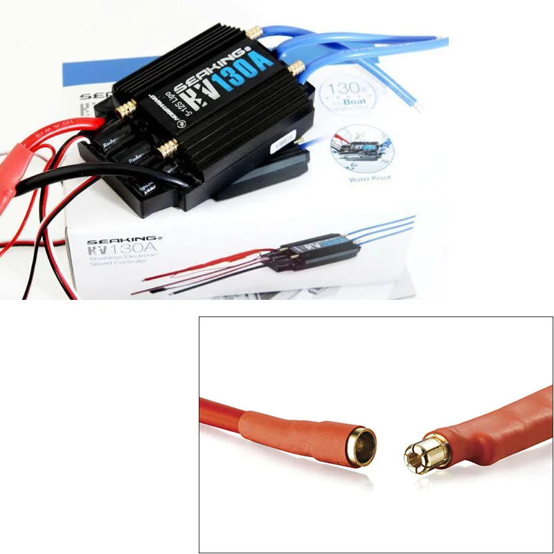 Двигатель HobbyWing SeaKing 130A HV BL ESC 6V/5A BEC для гоночной лодки RC R/c|motor esc|bl motoresc motor |