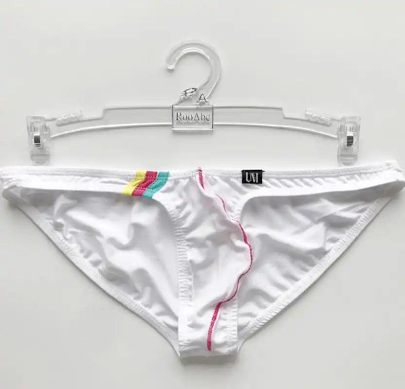 Men's Erotic Modal Briefs Sexy Big Cock Ball testicle Bag Hot Pouch