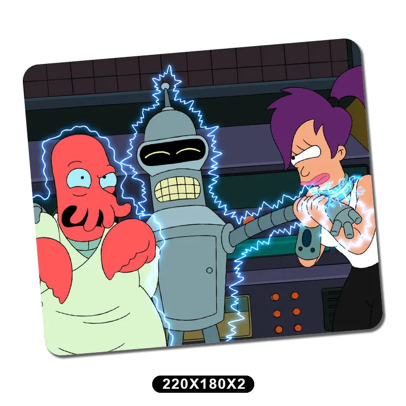 Futurama Противоскользящий мышь коврик игровой коврик для мыши накладка на стол универсальный коврик для мыши для дома офиса ноутбука ПК MacBook - Цвет: 22x18cm