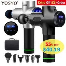 Pistolet de massage à percussion pour la récupération, appareil pour soulager les muscles endoloris, accessoire de relaxation, pour soins amincissants, avec afficheur LED