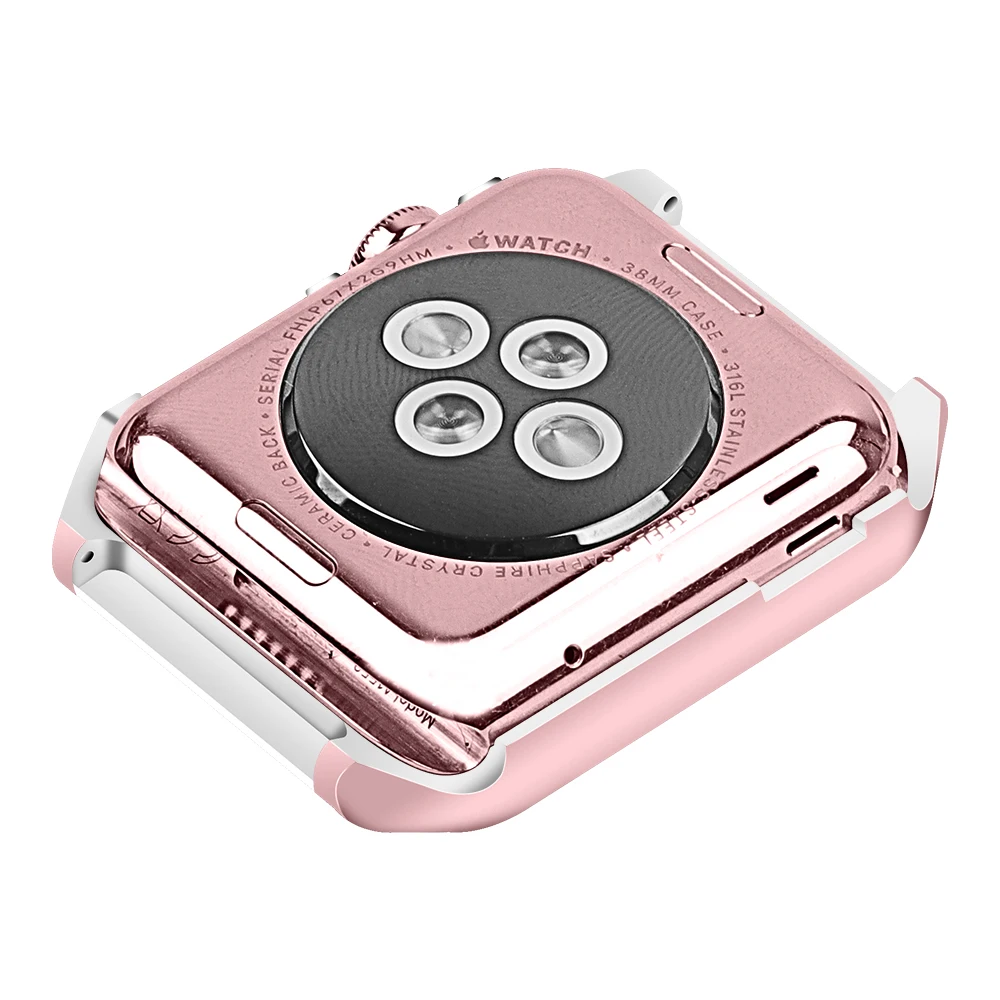 Тонкий защитный чехол Joyozy из ТПУ для Apple Watch series 5 4 3 2 1 металлический нержавеющей