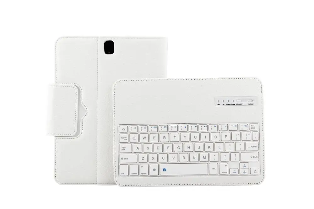 Магнитный чехол для samsung Galaxy Tab S3 9,7 T820 с клавиатурой PU кожаный чехол для samsung T820 T825 крышка клавиатуры - Цвет: White