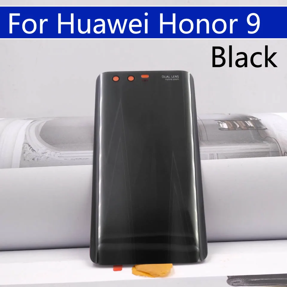 Для huawei Honor 9 Задняя стеклянная крышка батареи задняя дверь корпус чехол для Honor9 Задняя стеклянная крышка панель Замена