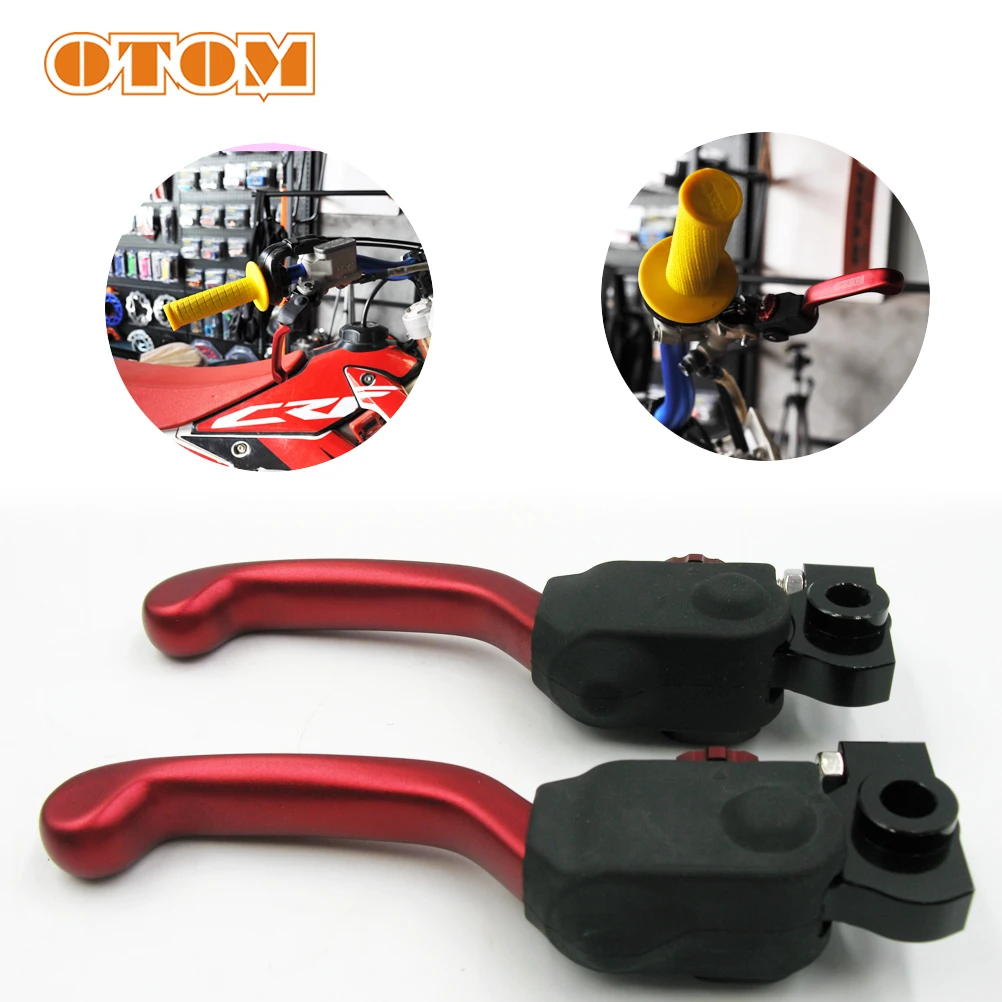 

OTOM Front Brake Clutch Motocross Foldable Handle Lever 7 Gears Adjustable CNC Aluminum For HONDA CRF250R CRF450R CRF450RX