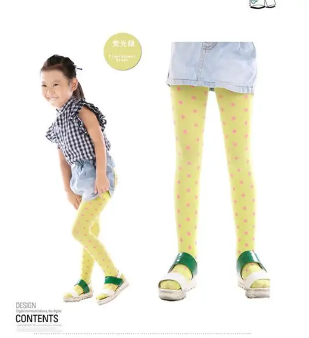 Yellow Tights Весенние/осенние яркие цветные детские колготки для девочек. Детские милые бархатные колготки. Колготки для девочек танцевальные колготки - Цвет: Yellow Tights