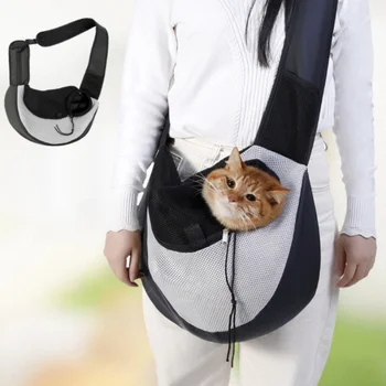 

Pet Outdoor Travel Portable Shoulder Crossbody Backpack Breathable Mesh Comfortable and Safe Pet Supplies