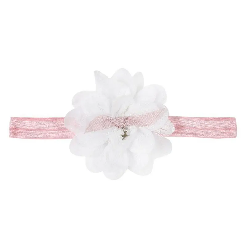 Baby Girl Headband Infant Hair Accessories Clothes Band Floral Newborn Lace Flower Tiara Headwear Elastic Headband
