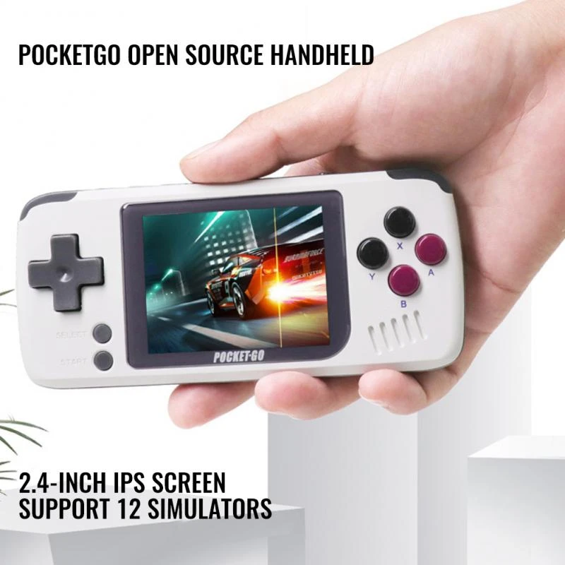 Game Console V2 Pocket Go Handheld 2.4inch Screen Retro Game Player With 32G TF Card NES/GB/GBC/SNES/SMD PS1 Gaming Consoles Box