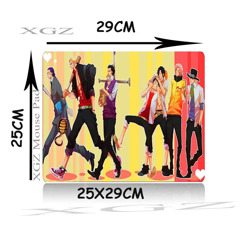 XGZ Custom Large Game Mouse Pad Black Lcok-edge Anime One Piece Luffy  Computer Table Mat Speed Rubber Non-slip 90x40 / 90x30