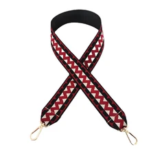 New Width 5cm Bags Belt Women Ethnic Style Rippled Shoulder Strap Adjustable Wide Bag Straps Ladies Unique Bag Accessories