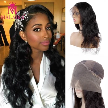 

MALAIKA body 13x4 Lace Frontal Wig With Baby Hair body Wave 13x4 Lace Front Human Hair Wigs