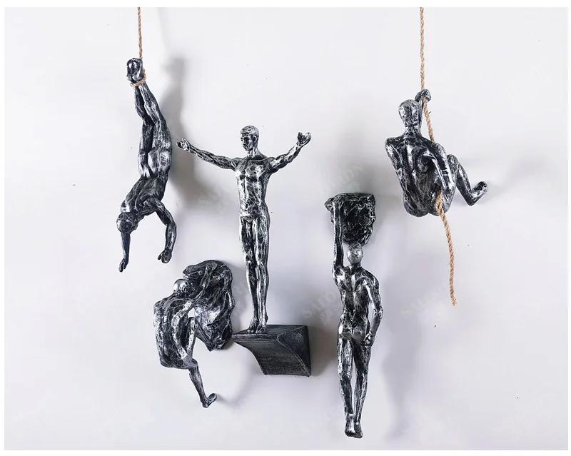 Абстрактная скалолазание скульптура украшение дома фигурка экстремальный спорт альпинист орнамент Миниатюрная модель офисный стол Декор подарки